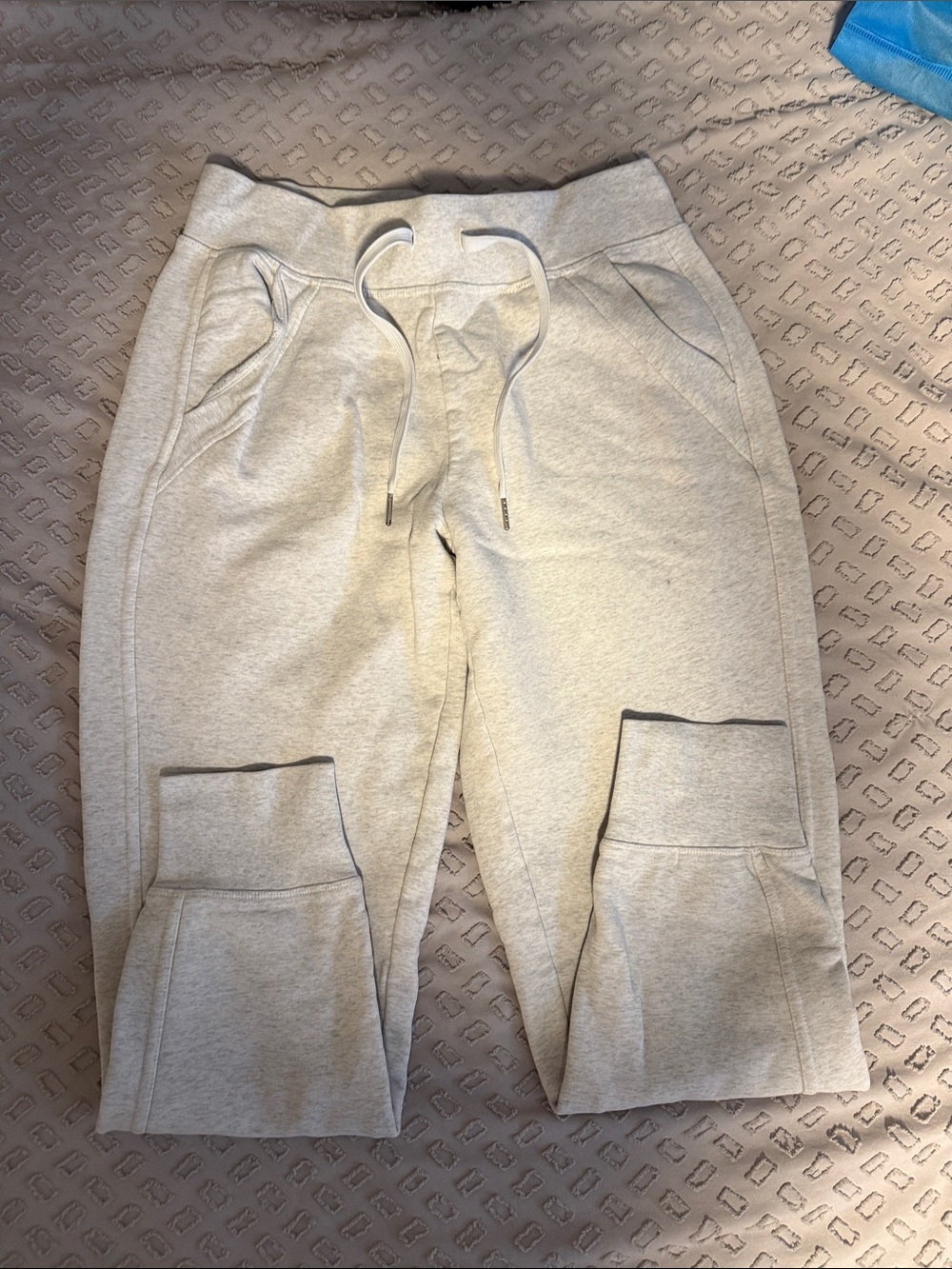 Lole Light Gray Drawstring Track Joggers